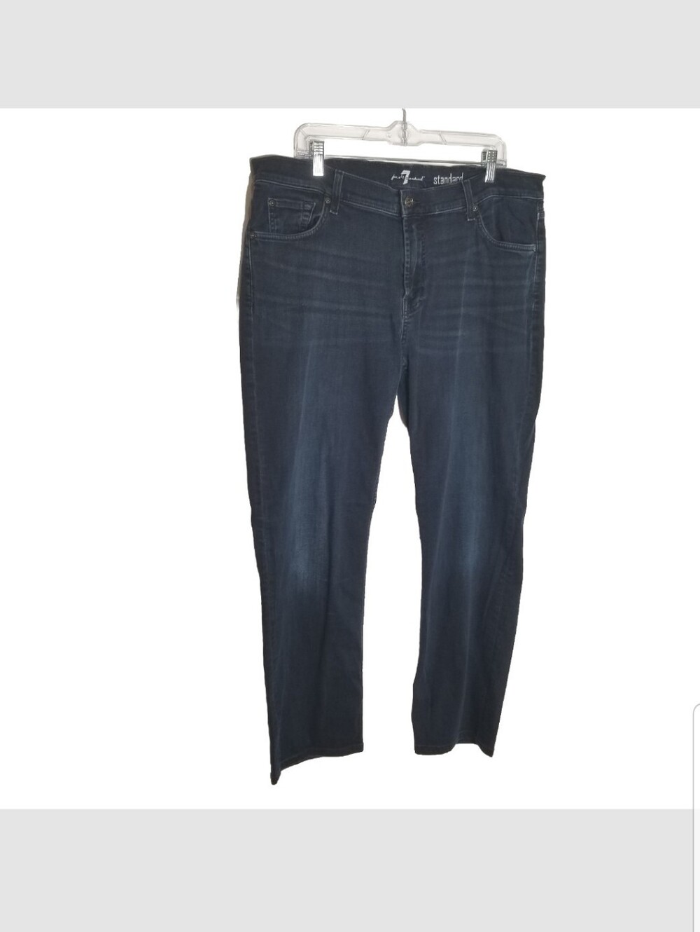 7 For All Mankind Jeans Men's 38x30 Blue Denim Standard Straight Leg Stretch